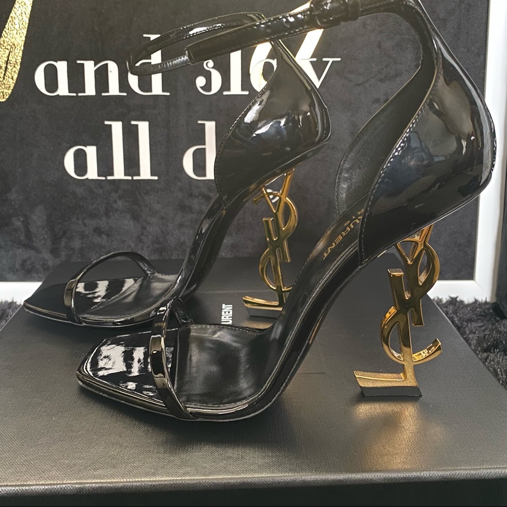 SOLD Saint Laurent- Opyum 110mm YSL heel sandals - Picture 9 of 14
